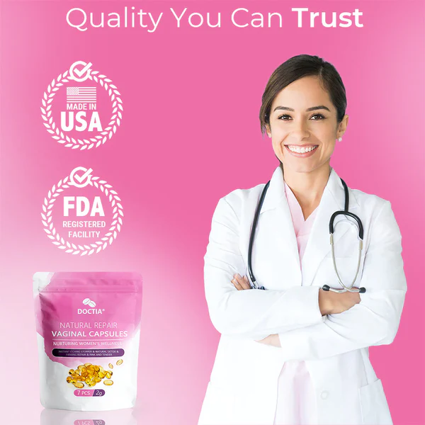 DOCTIA® Instant Itch Relief & Natural Detox & Firming Repair & Pink and Tender Natural Capsules