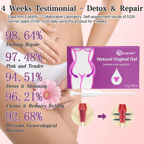 EasyRx™ Instant Jeukrelief & Natuerlike Detox & Ferstevigende Reparaasje & Roze en Tender Gel