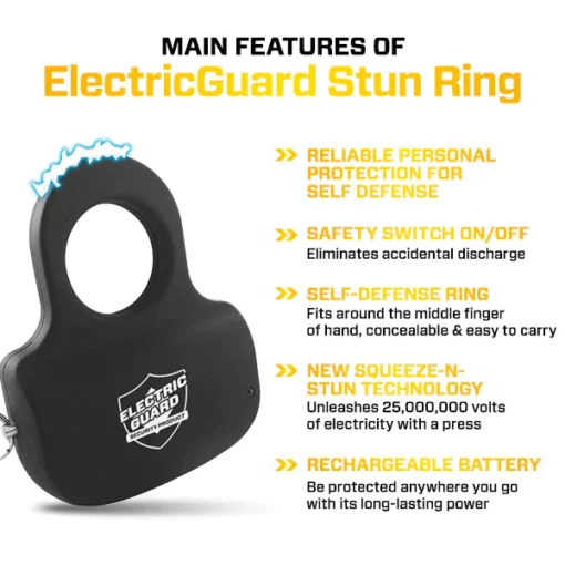 ElectricGuard قوة عالية 25,000,000 حلقة صاعقة