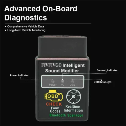 Fivfivgo™ Intelligenter Auto-Sound-Modifizierer og Fehlerdetektor