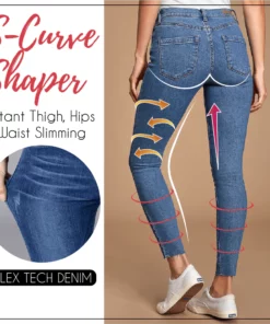 Fivfivgo™ Perfect Curve Shape Thermal Fleece Denim Jeggings