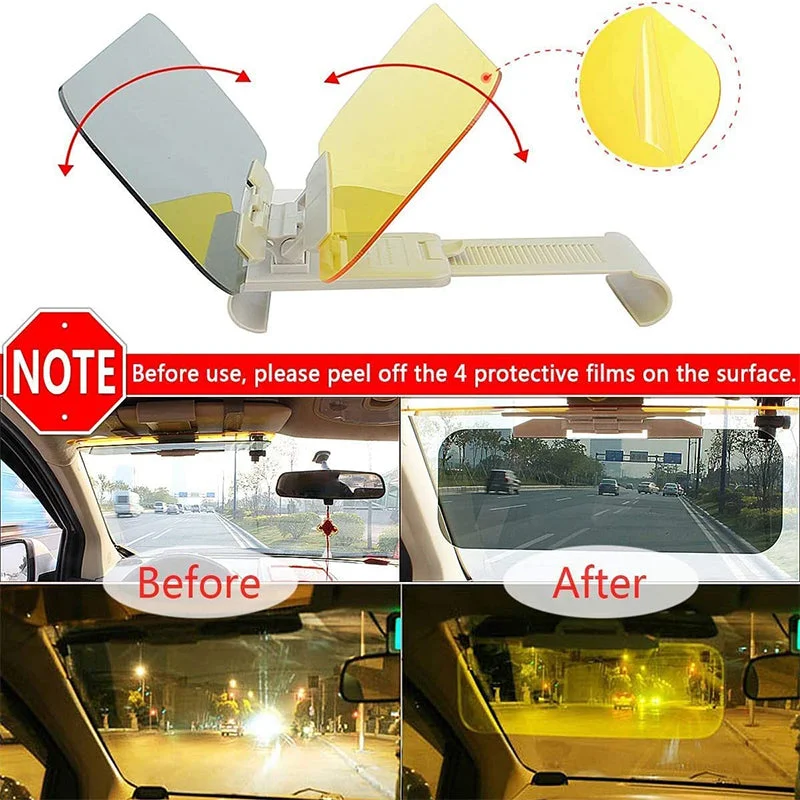 GFOUK™ Car Sun Visor Anti-Glare Mirror