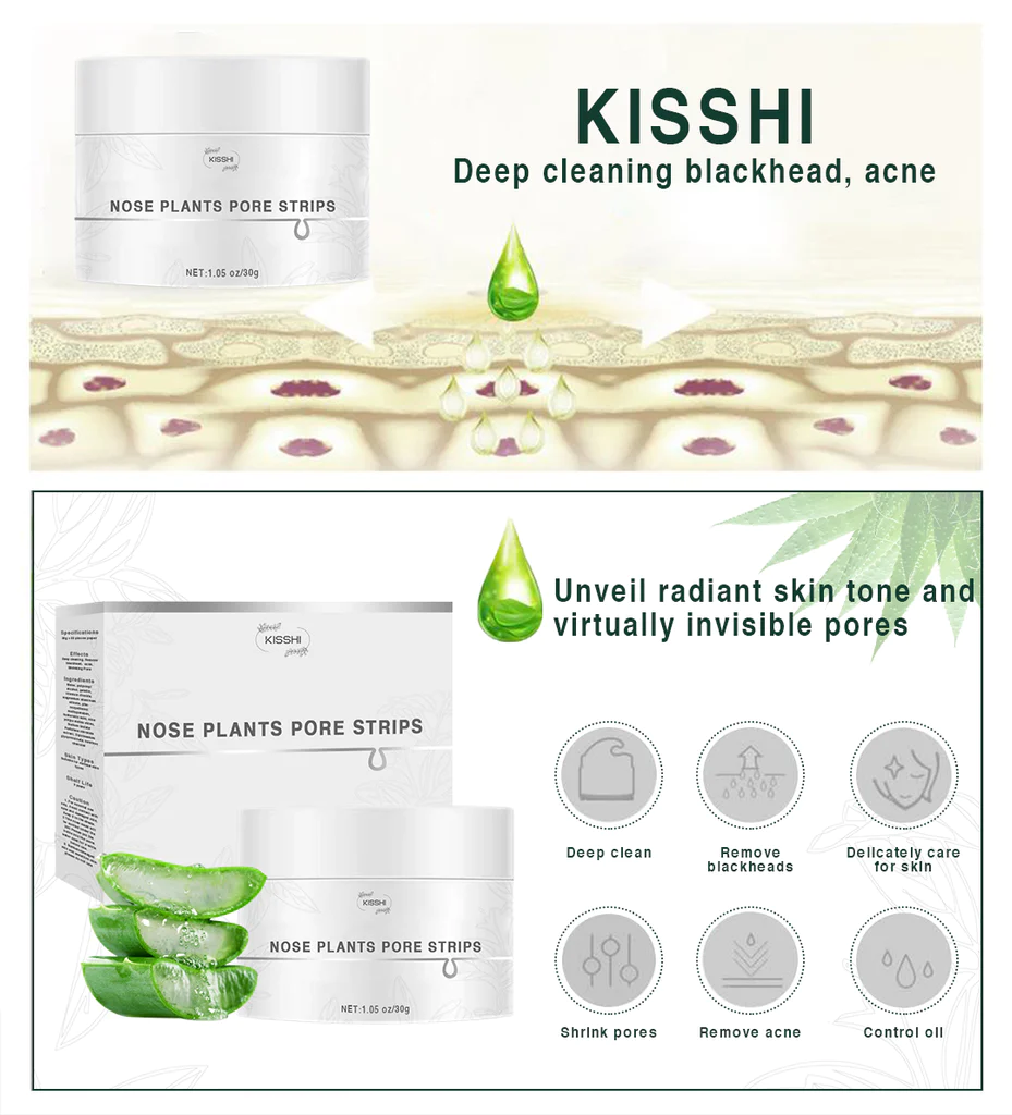 Kisshi™ Nose Plants Pore Strips