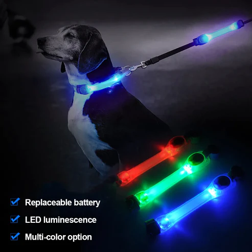 LED Safety Collar Attachment foar húsdieren