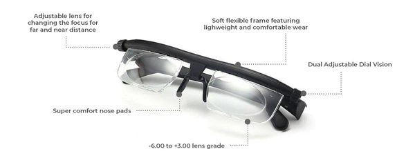 Oveallgo™ VisionShift Precision Adjustable Focus Reading Glasses