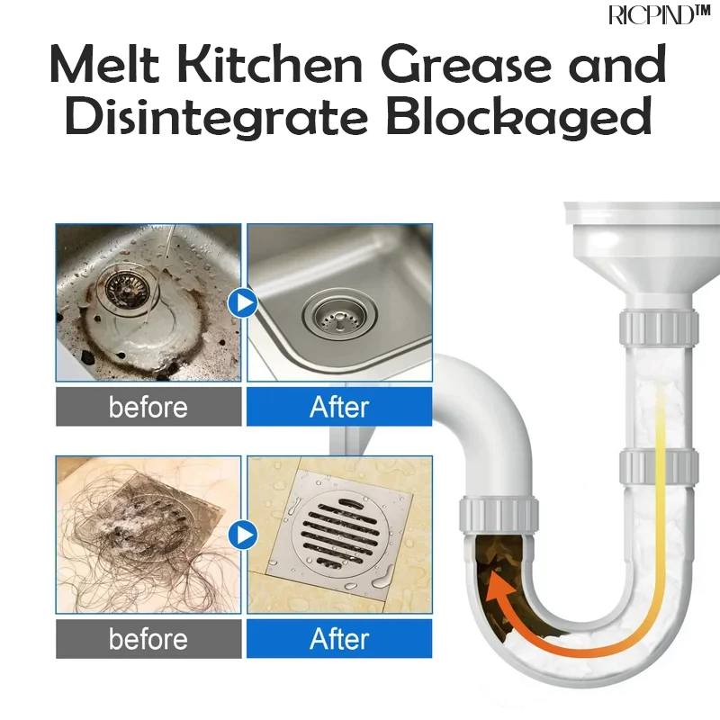 RICPIND Drain Master Anti-Clog Detergente