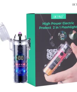RICPIND High Power Electric Protect 2 in 1 Flashlight