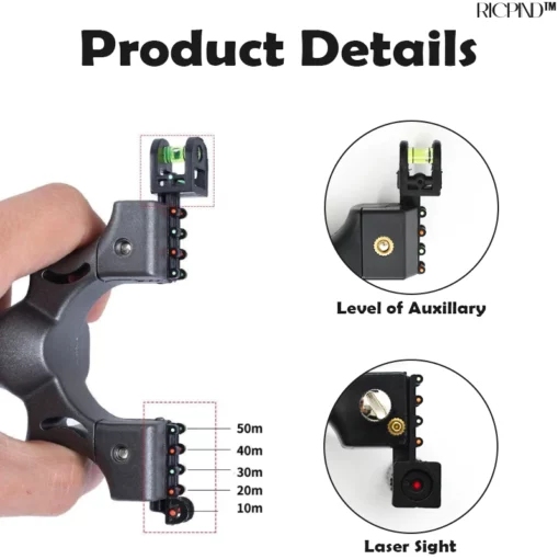 RICPIND Laser Assist Precision Gamhanan nga Slingshot