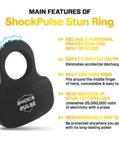 ShockPulse Arọ 25,000,000 Nchekwa Stun Ring