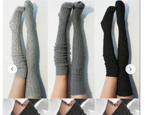 Women's knitted warm leg socks