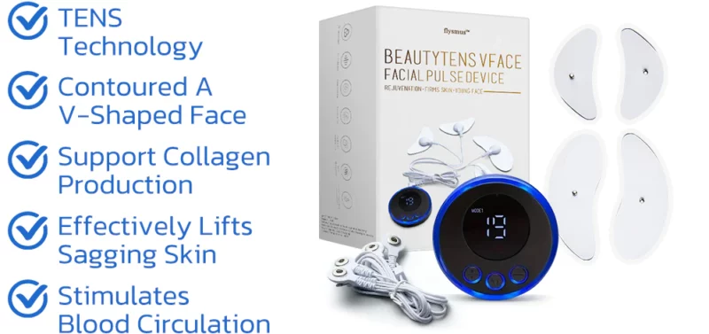 flysmus™ BeautyTENS VFace Facial Pules-toestel