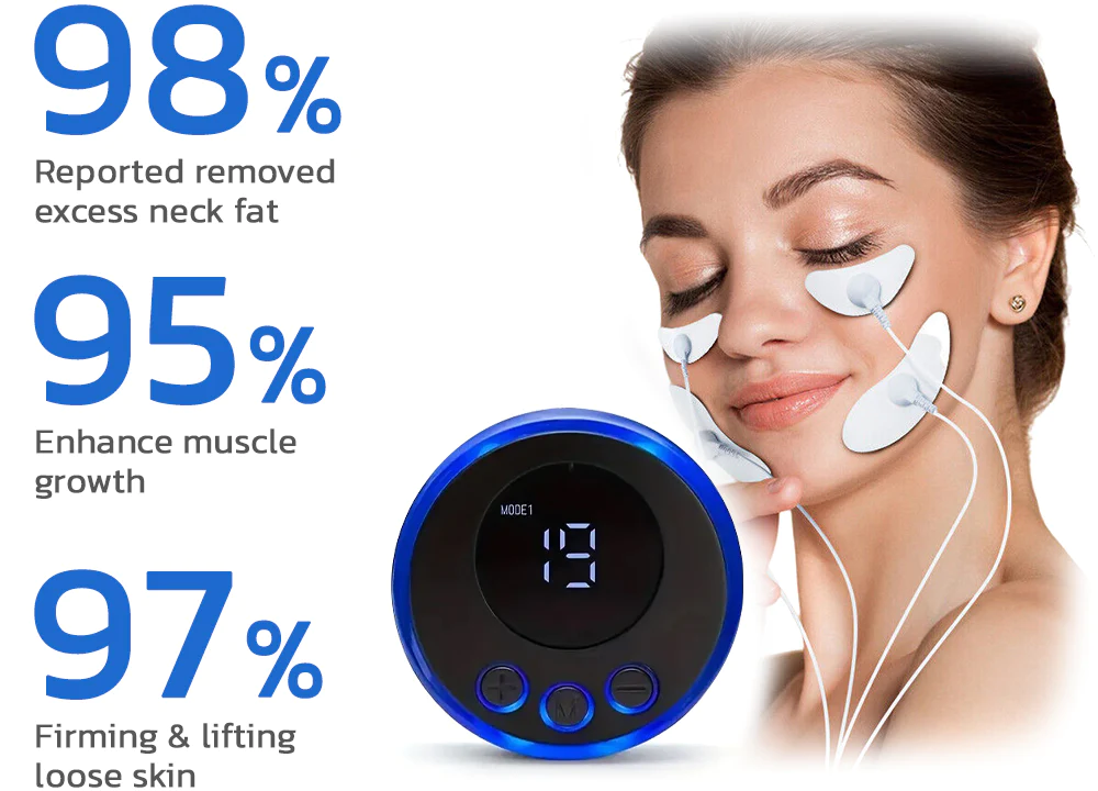flysmus™ BeautyTENS VFace Facial Pules-toestel