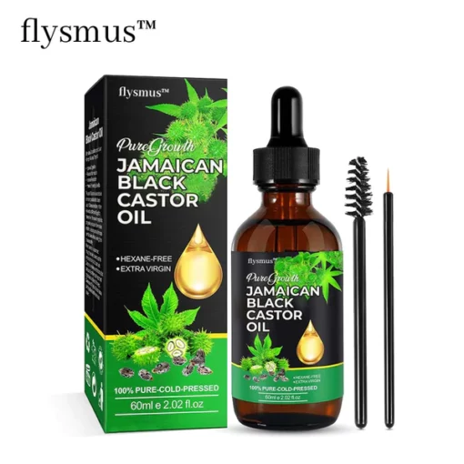 flysmus™ PureGrowth زيت الخروع الأسود الجامايكي
