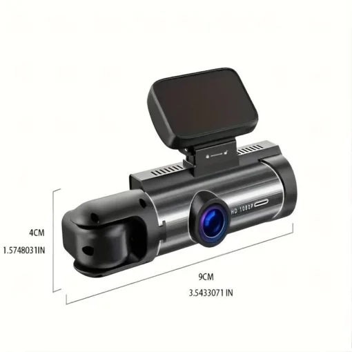 170° platskata paneļu kamera ar 1080p dubultu objektīvu, platu 170° pārklājumu, G sensoru, nakts redzamību un cilpas tehnoloģiju