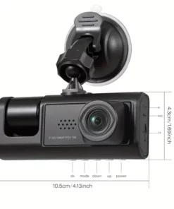 3-lens ultra-high-definition driving recorder with built-in WIFI and GPS