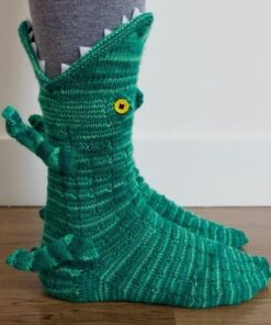 3D Knit Crocodile sọks