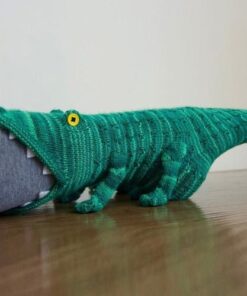 3D Knit Crocodile Socks