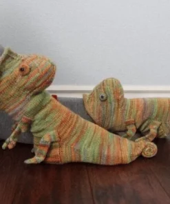 3D Knit Crocodile Socks