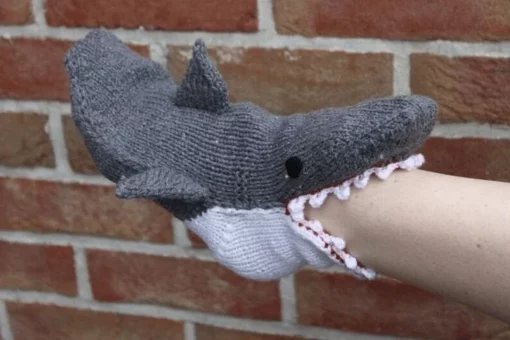3D pletene krokodil čarape