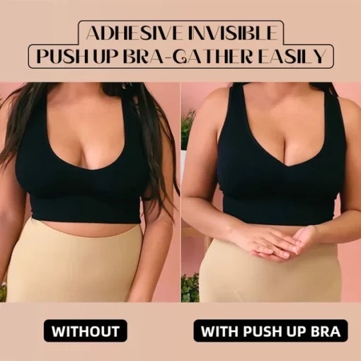 BRA ADHESIVE BACKLES STRAPLESS REUSABLE STICKY INVISIBLE PUSH UP BRA