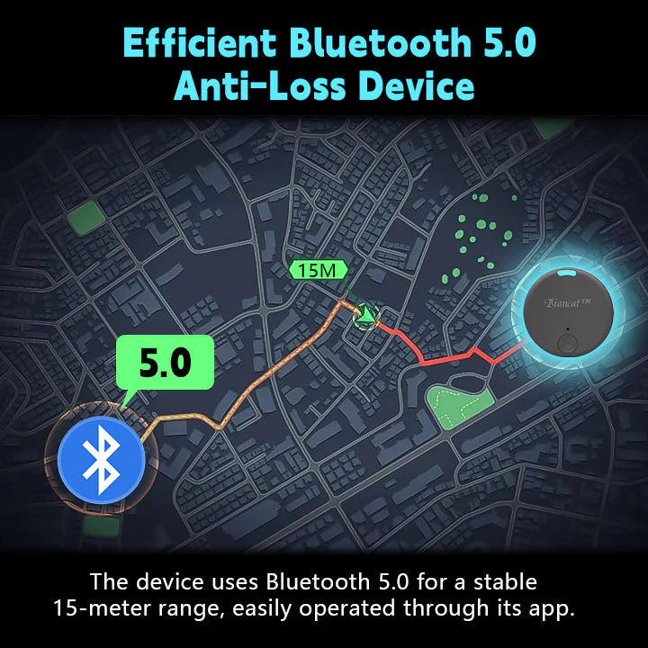 Biancat™ TrackPro Smart Bluetooth GPS Tracker
