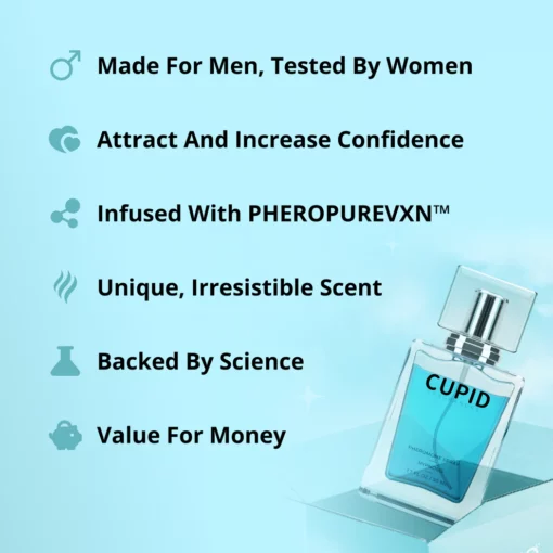 CUPID™ Charm ტუალეტი მამაკაცებისთვის (ფერომონის შემცველობით)