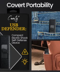 Ceoerty™ USB Defender: Compact Electric Shock Self-Defense Device