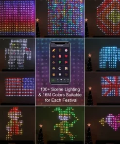 Color Waves LED Curtain Sync Lights