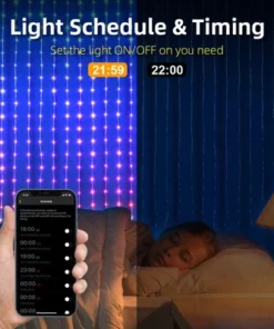 Color Waves LED Curtain Sync Lights