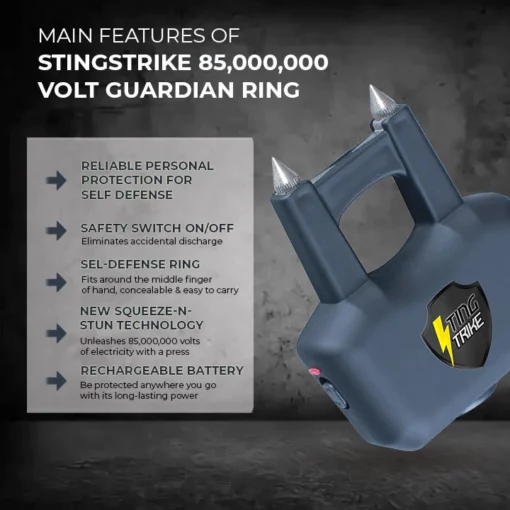 DEMOIO™ PROMAX StingStrike 85,000,000 XNUMX XNUMX Volt Guardian Ring