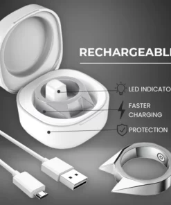 DEMOIO™ presents the 50,000,000 Volt Self-Defense Electroshock Ring6