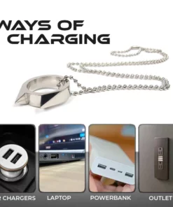 DEMOIO™ presents the 50,000,000 Volt Self-Defense Electroshock Ring6