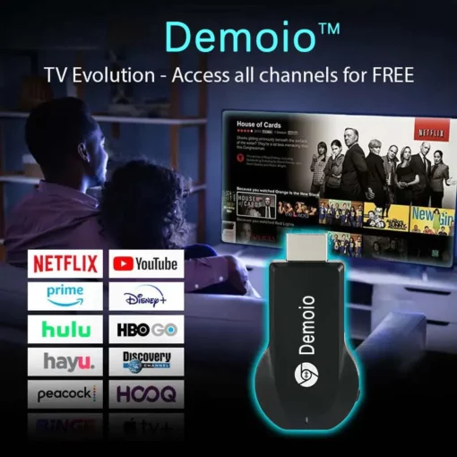 Demoio™ TV srautinio perdavimo įrenginys