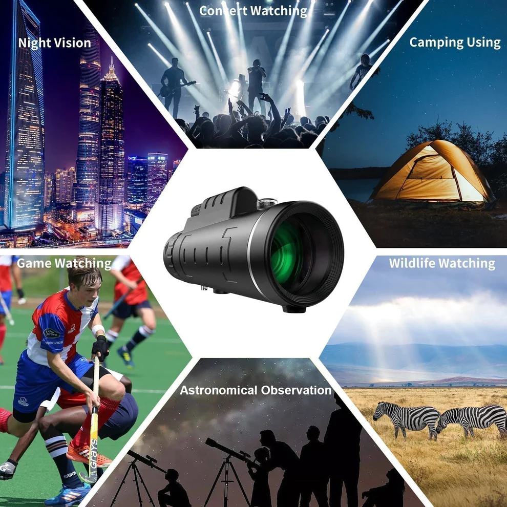 Ultra-kannettava Dobshow™ 500X Night Vision -teleskooppi