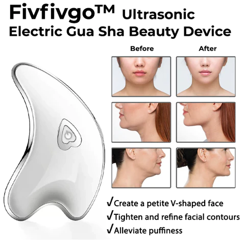 Fivfivgo™ Elektrisches Gua Sha-Ultraschall-Schönheitsgerät