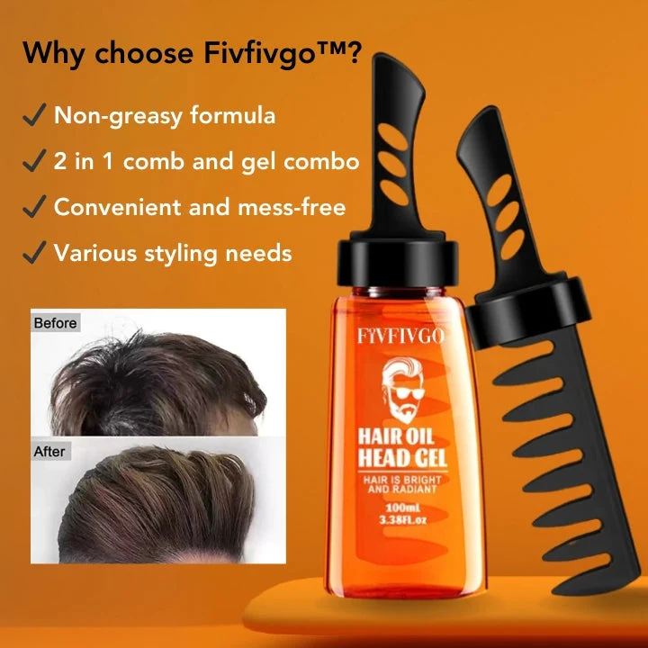 Fivfivgo™ Hair Styling Comb with Gel