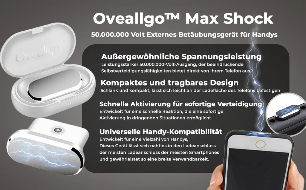 Fivfivgo™ Max Shock 50.000.000 V Externes Betäubungsgerät für Handys