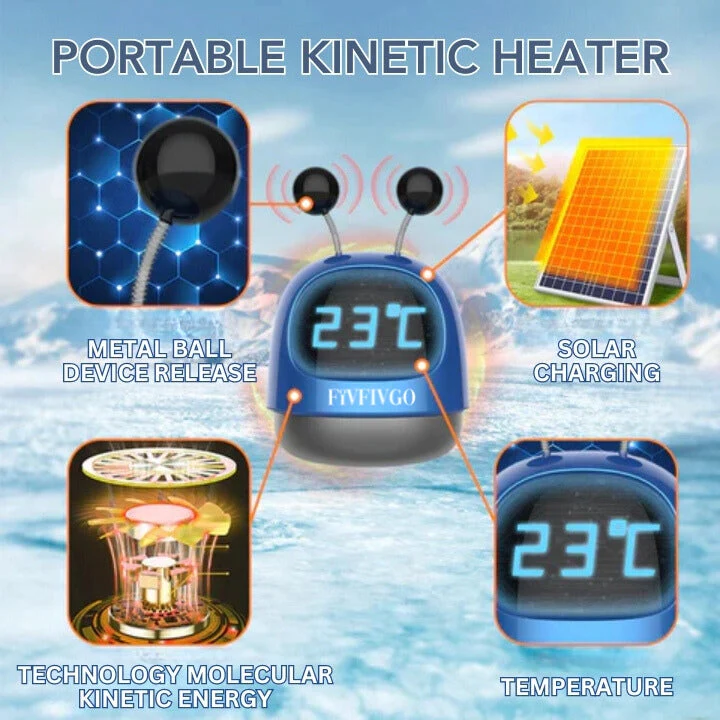 Fivfivgo™ kannettava miniaurinkolämmitin