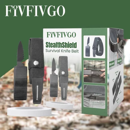 Cinturón para cuchillos de supervivencia Fivfivgo™ StealthShield