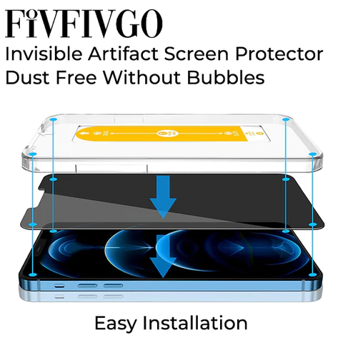 Fivfivgo™ Invisible Artifact Screen Protector - Staubfrei ohne Blasen
