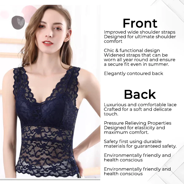 Fivfivgo™ LymphVive Kabelloses Tank Top Spitzen-BH