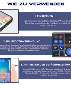 Fivfivgo™ Max Shock 50.000.000 Volt Externes Betäubungsgerät für Handys