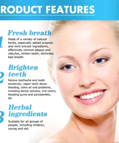 Fivfivgo™ Pflanzlicher aufhellender Reparaturschaum für den Mund