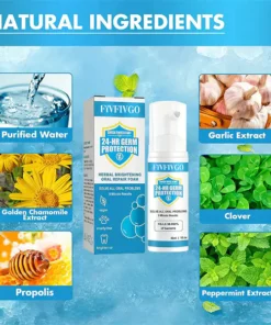 Fivfivgo™ Pflanzlicher aufhellender Reparaturschaum für den Mund