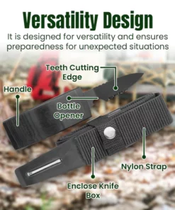 Fivfivgo™ StealthShield Survival Knife Belt