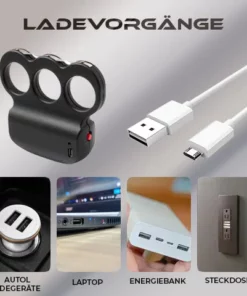 Fivfivgo™ ThunderFist Hochleistungs-Elektroschockring mit 28.000.000 Volt