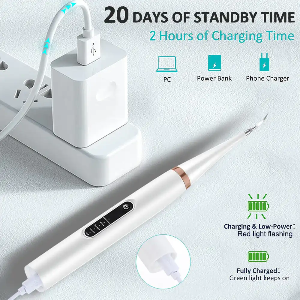 Fivfivgo™ Ultrasonic Tooth Cleaner