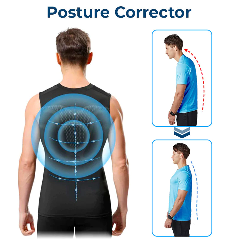 GFOUK™ IONICMEN Tourmaline PostureCorrector Vest