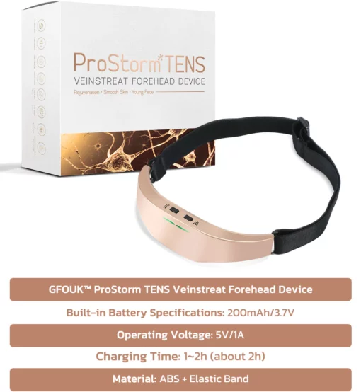 GFOUK™ ProStorm TENS Veinstreat 额头装置