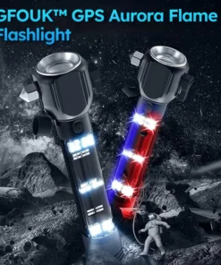 GFOUK™ GPS Aurora Flame Flashlight
